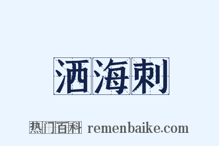 洒海刺是什么意思的图片